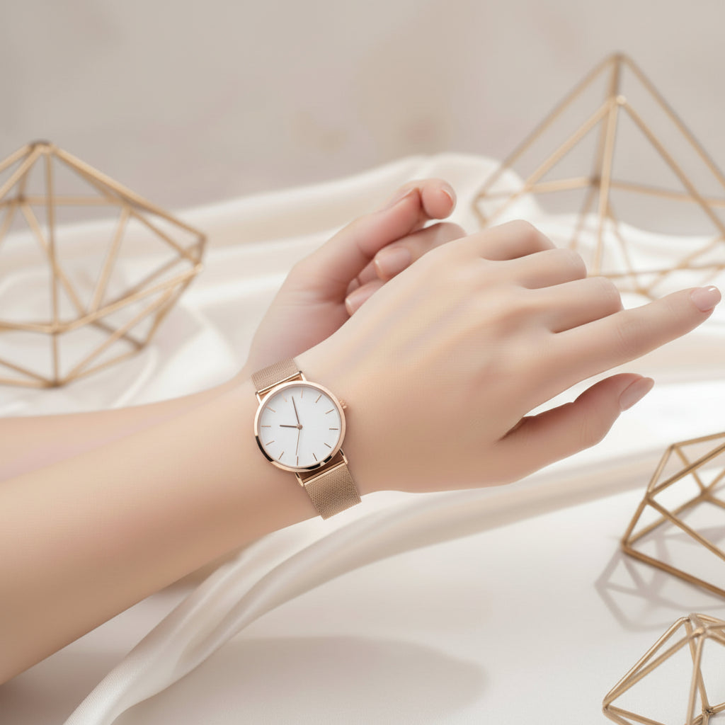 Women’s Alloy Mesh Strap Watch